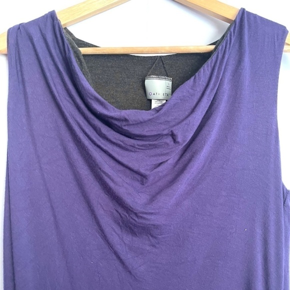 𝅺ATHLETA Purple Black Reversible Dress US S - Picture 4 of 6